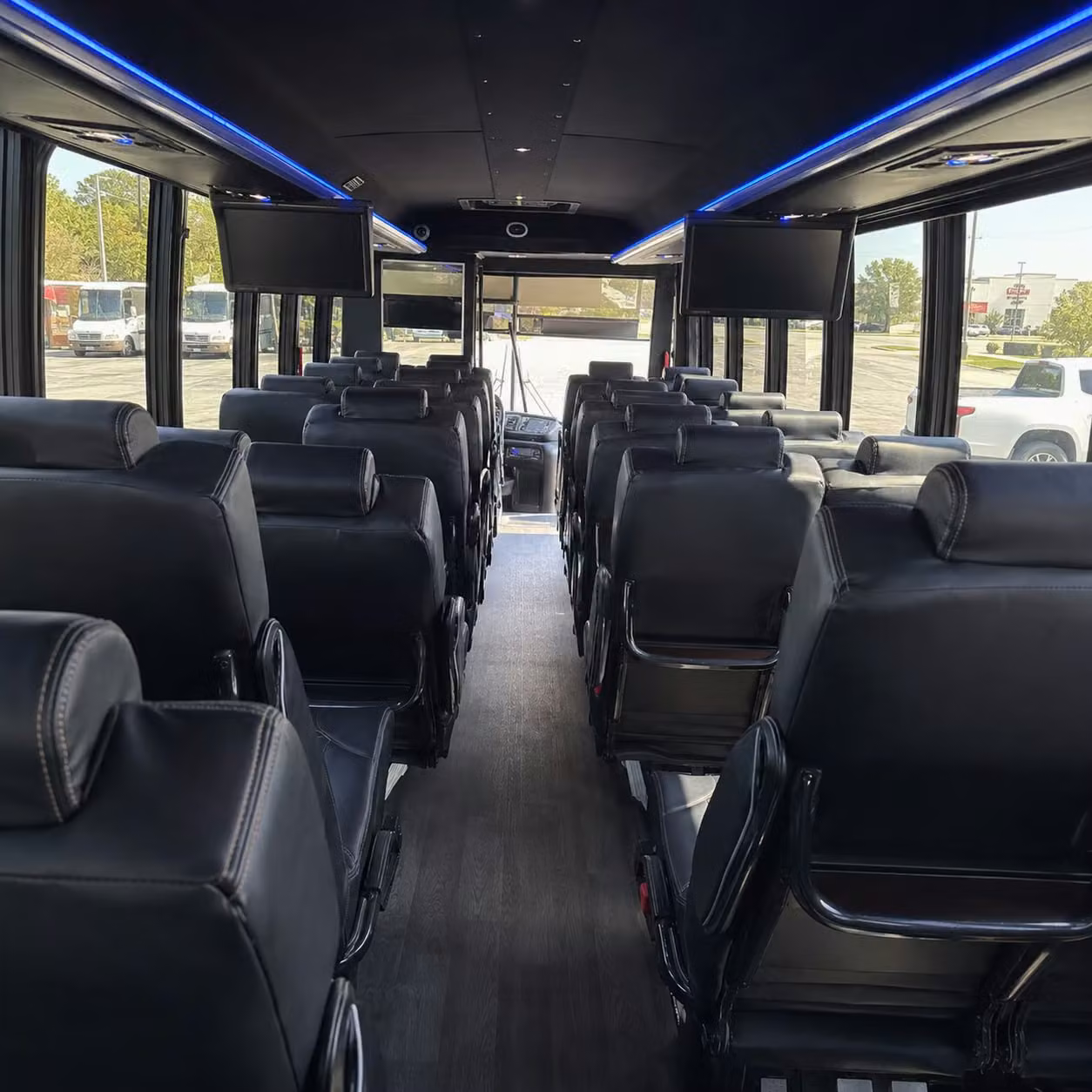 28 passenger minibus inside