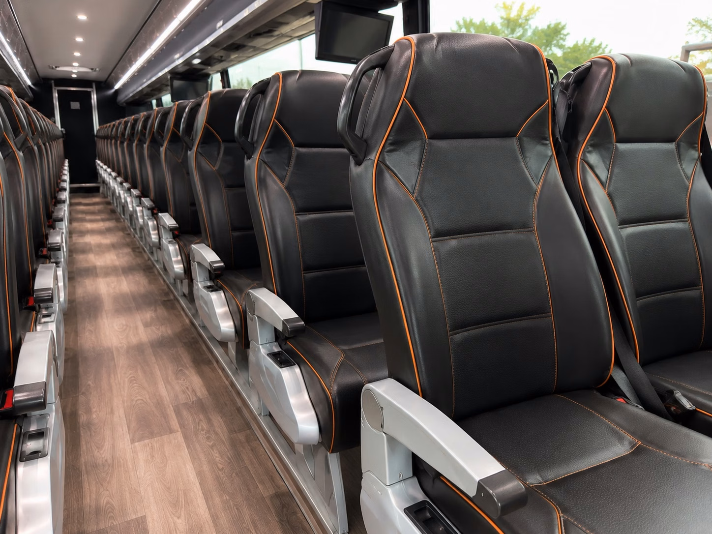 charter buses for large lancaster prom groups traveling together