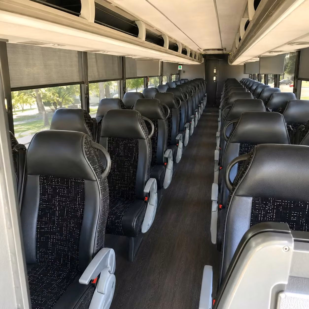 lancaster charter bus rental interior